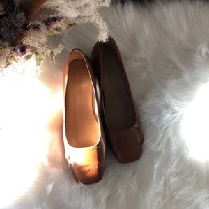 Talbot brown leather Heels